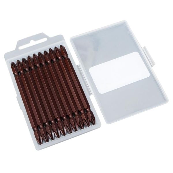 

10pcs electric screwdriver bits set magnetic batch head s2 alloy steel double strong toughness metal portable supply