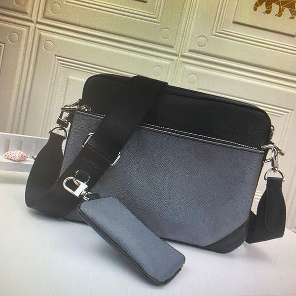 

M69443 TRIO Messenger Bag Eclipse Reverse Canvas Mens Crossbody Bags 3 Piece Set Fashion Leather Man Shoulder Bag With Purse Wallet Clutch