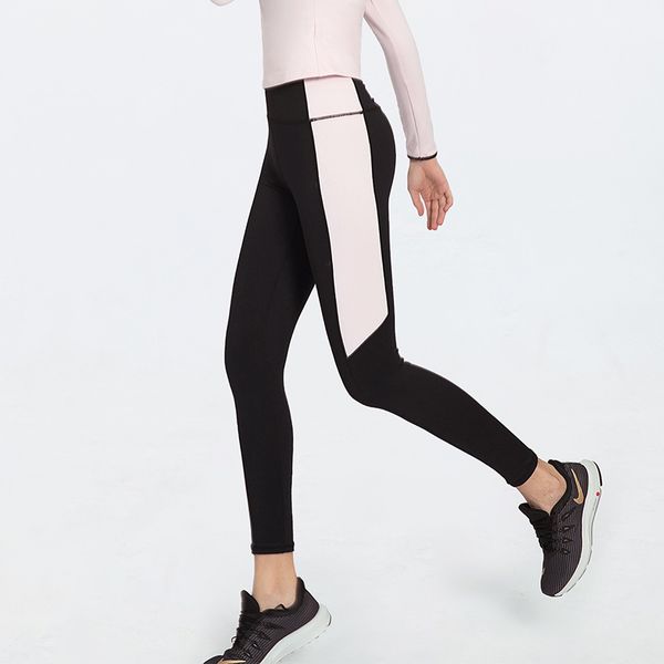 

sports pants women's stretch quick-drying sweat-absorbent breathable tight running fitness pants high waist was thin yoga, White;red