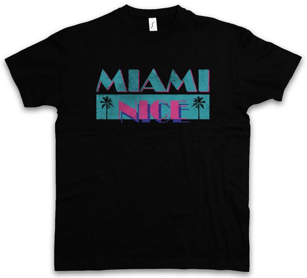 

miami nice t-shirt usa florida sea beach palms bar and grill vice holidays short sleeve t shirt men lastest