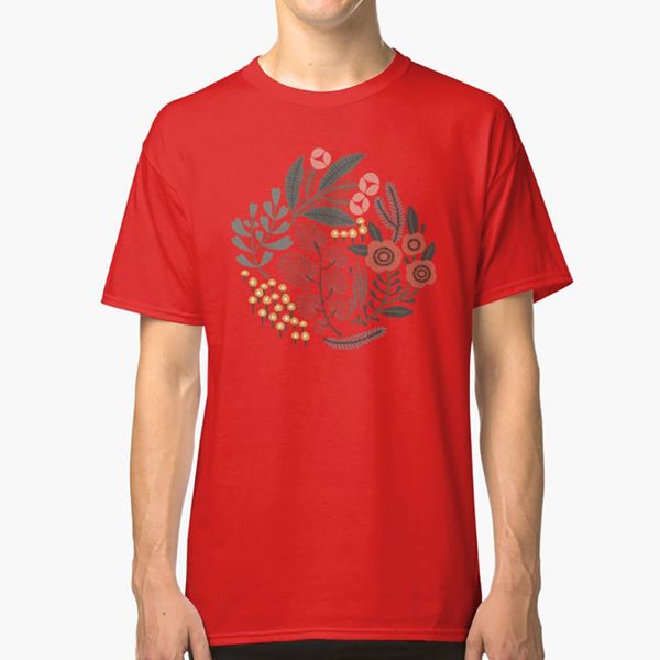 

night garden t shirt цветок цветочные шаблон урожай ретро простой ботаническая скандинавский