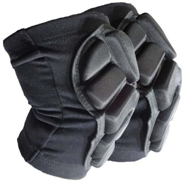 

elbow & knee pads 1 pair/lot classic skiing snowboarding ski thicken soft protector good quality kids, Black;gray