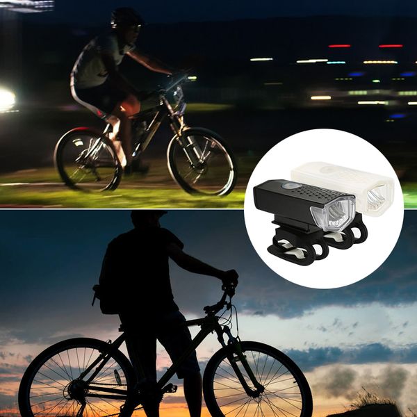 

bike lights 3w led bicycle light usb rechargeable safety warning cycling portable highlight-low bright-flicker