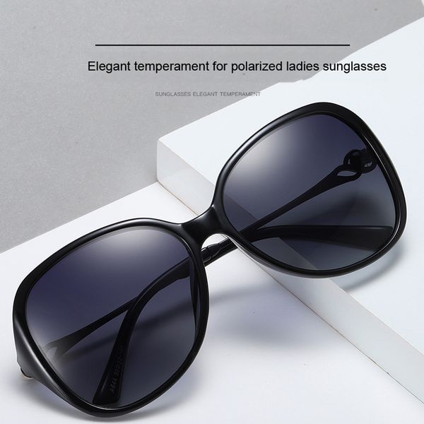 

pchromic sunglasses women polarized lady brand designer vintage driving sun glasses anti-glare goggles uv400, White;black