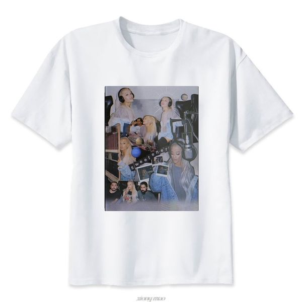 

new 100% women fashion tshirt ariana grande recording song print short sleeve tees funny t shirt brand clothing
