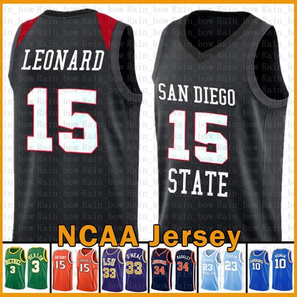 

san diego state aztecs college ncaa kawhi 15 leonard kawhi lebron 23 james 2 basketball jersey leonard dwyane 3 wade stephen 30 curry allen, Black