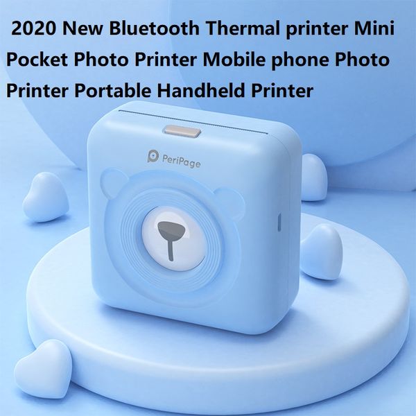 

goojprt peripage mini pocket wireless bt thermal printer picture p label memo receipt paper printer with usb cable support f
