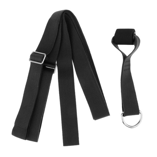 

adjust yoga ballet dance leg stretcher door band foot fitness belt,easy install on door flexibility stretching leg strap