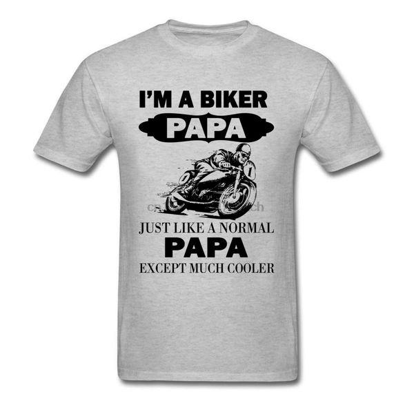 

байкер папа cooler отец tshirt лето серых топы для мужчин майки смешного дизайна одежды отец дня подарки tshirt moto lover
