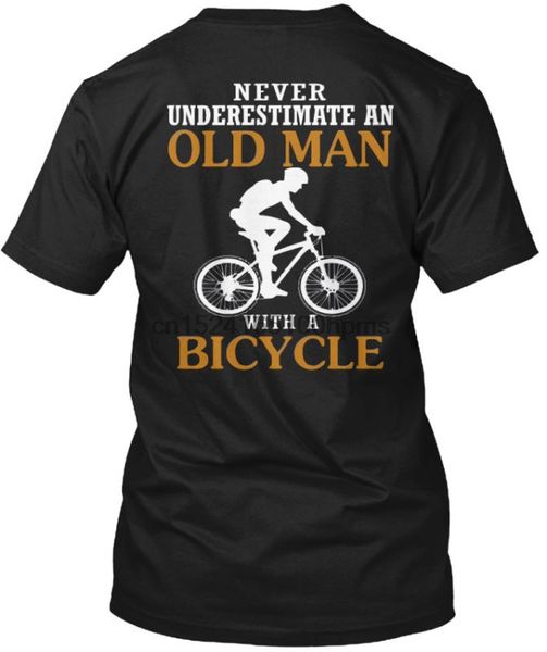 

стильный велосипед - никогда недооценка старик с tagless tee t-shirt