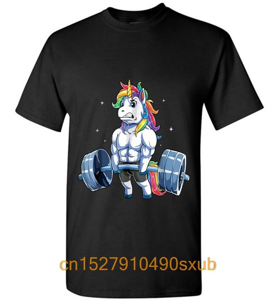 

mens womens tee muscle unicorn weightlifting men t-shirt