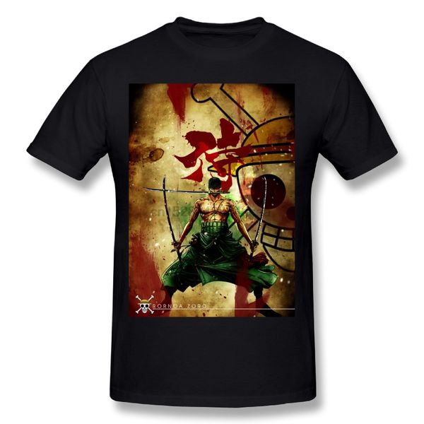 

японские аниме graphic мужская roronoa зоро футболка удобная качество графический тис