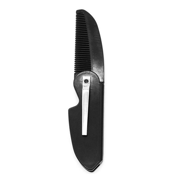 

new 1 pcs men folding pocket beard comb hair moustache styling comb smr88, Silver