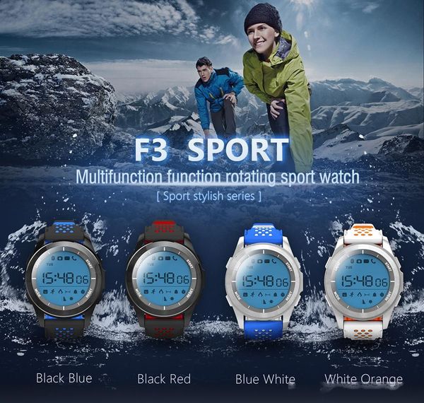 

f3 smart watch bracelet ip68 waterproof hiking sports smartwatch fitness tracker wearable devices for android ios ing