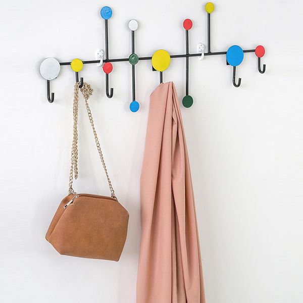 

nordic wall mounted clothes hat hook creative coat rack door entrance wall metal diy decor clothes hanger bag holder key hooks
