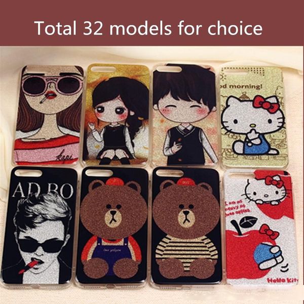 

bling painted phone cover case soft acrylic protective cellphone shell for iphone x 7plus 7 6plus 6