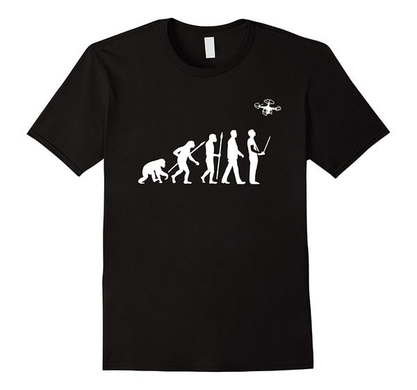 

brand new 2019 summer mens short sleeve quadcopter t-shirt funny drone fpv shirt evolution t-shirt tee