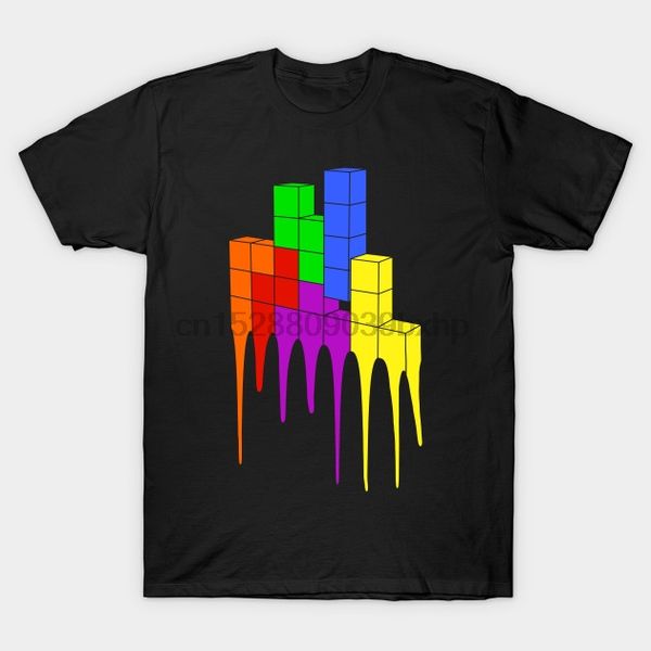 

men tshirt tetris melt nerd t shirt women t-shirt tees top