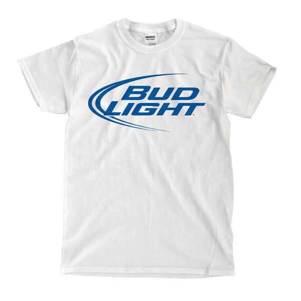 

bud light logo white t-shirt - ships fast