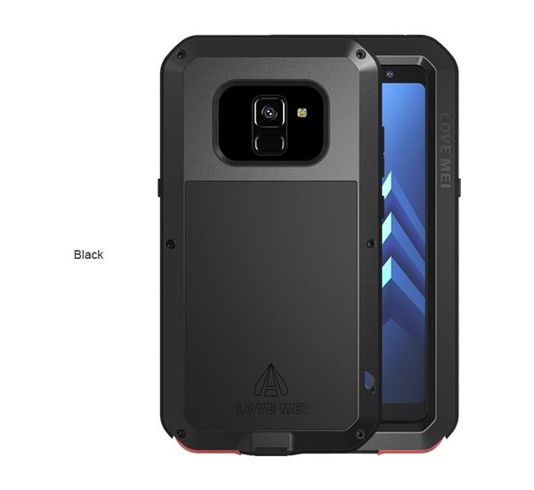 

for samsung galaxy a8 2018 case love mei shock dirt proof water resistant metal armor cover phone case for galaxy a8 plus 2018