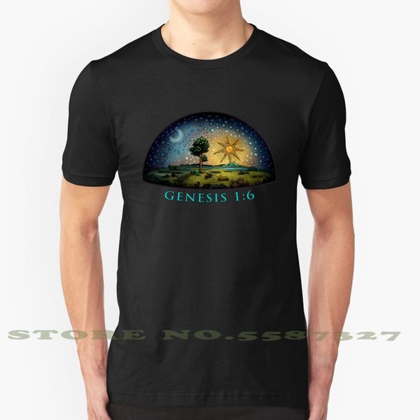 

genesis 1 : 6 graphic custom funny tshirt flat earth dome genesis christian bible christianism firmament