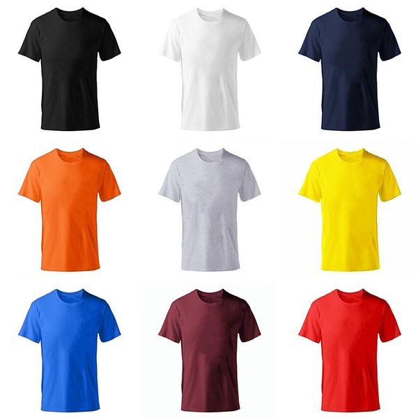 

solid color t shirt mens fashion 100% cotton t-shirts summer short sleeve tee boy skate tshirt plus size xs-m-xl kg-475, White;black