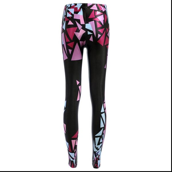 

leggings women fashion leggings irregular triangle digital printing pencil trousers size s 4xl drop ship, Black