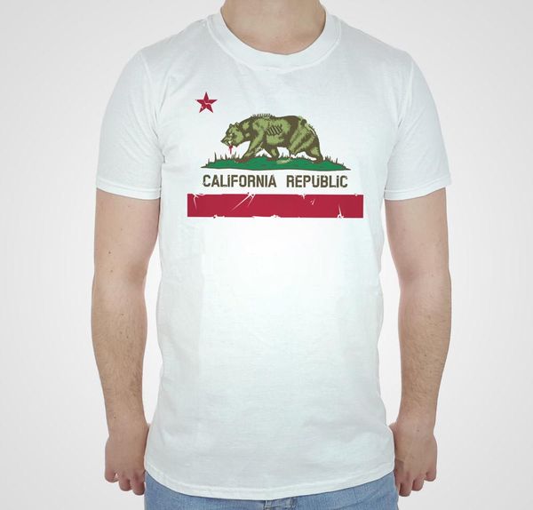 

2019 brand clothing o neck short sleeves boy cotton men california republic zombie t-shirt of america tee shirt