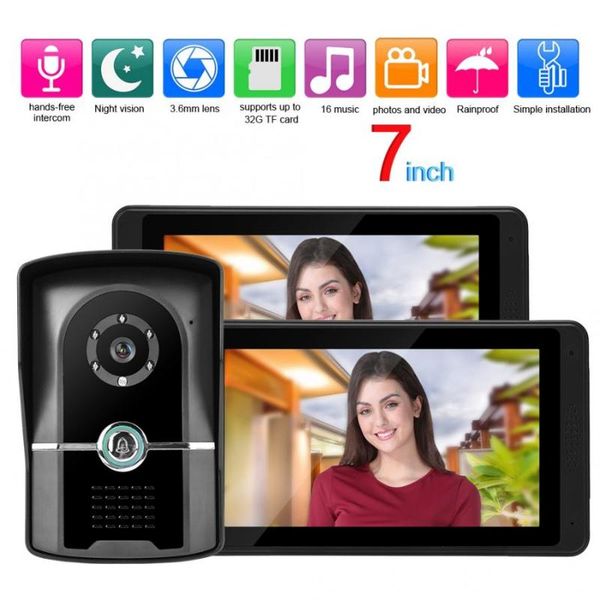 

doorbells video intercom 7 inch hd door phone doorbell kit home gate entry system 620fg12 videocitofono