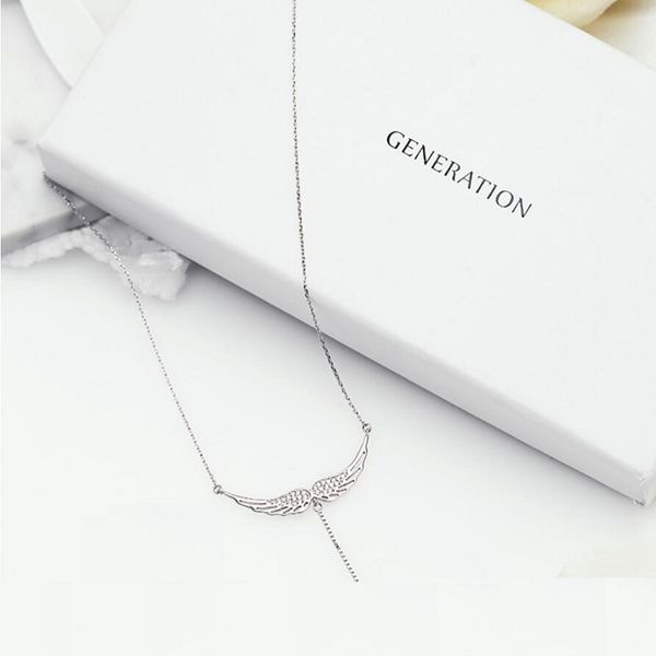 

stylish angel necklace, Silver