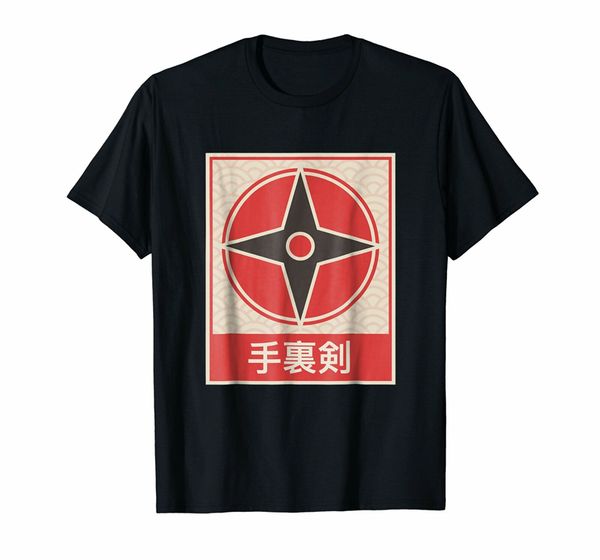 

shuriken ретро японского аниме футболки хлопка с коротким рукавом майка