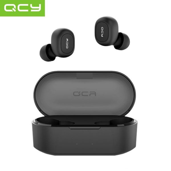 

2019 qcy t2c mini bluetooth earphones with mic wireless headphones sports earphones noise cancelling headset and charging box