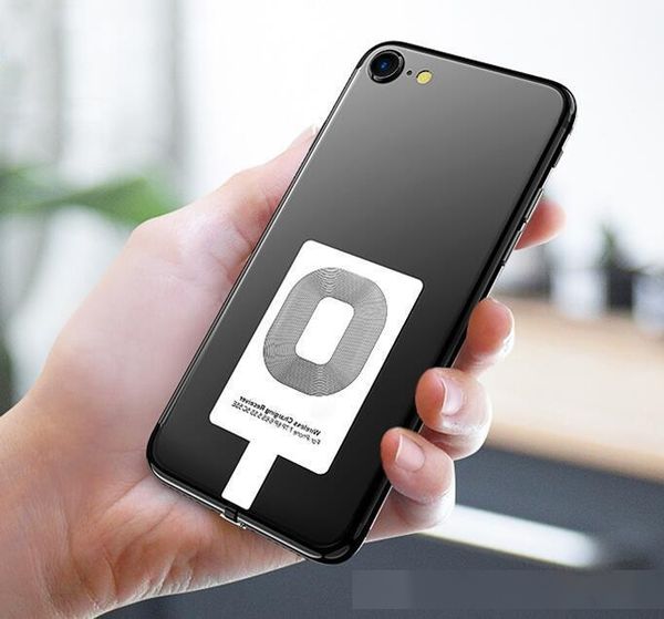 

universal qi wireless charger receiver module fast speed charging adapter for samsung android type phone black