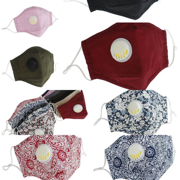 

face masks mask anti-dust reusable washable pm2.5 dhl valve protective cotton face masks c u6pc