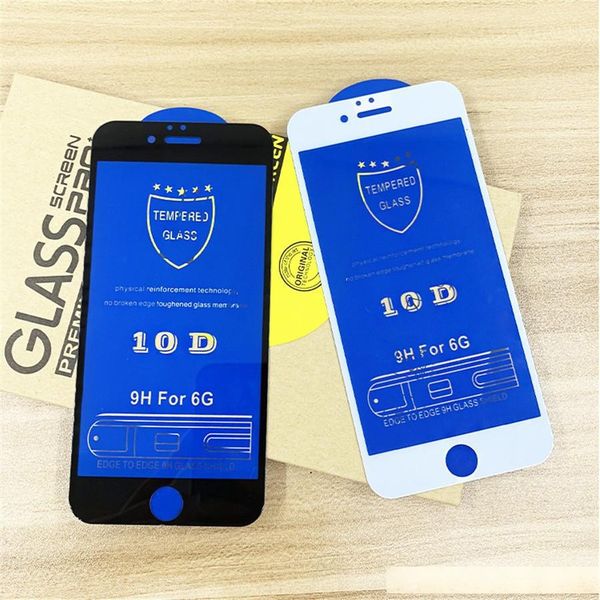 

wholesale 10d full front tempered glass screen protector clear transparent film for iphone 11 x xr xs xs max 8 7 6 iphone
