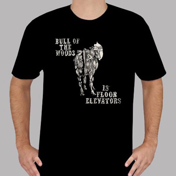 

the 13th floor elevators bull of the woods mens black t shirt size s to 3xl