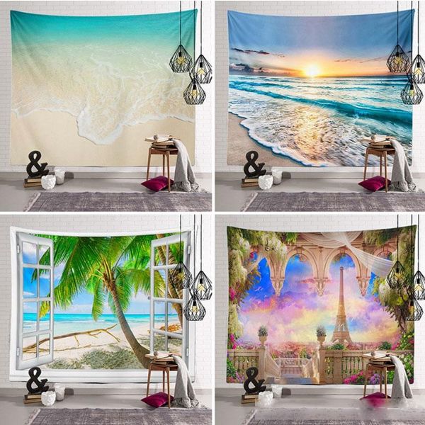 

40 styles nordic style wall hanging polyester bohemia tapestries hylaea scenery print blanket beach towels shawl home decor