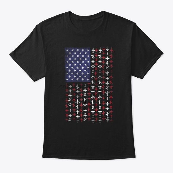 

men t shirt america flag usa lover aircraft t-shirt women t-shirt