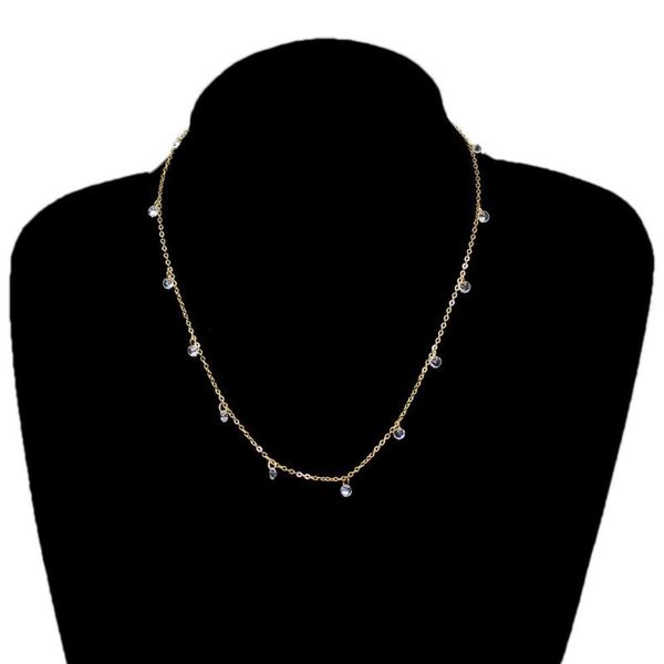 

pendant necklaces alaxana tassels pendants simple style shining sequins for women charm jewelry xl684, Silver