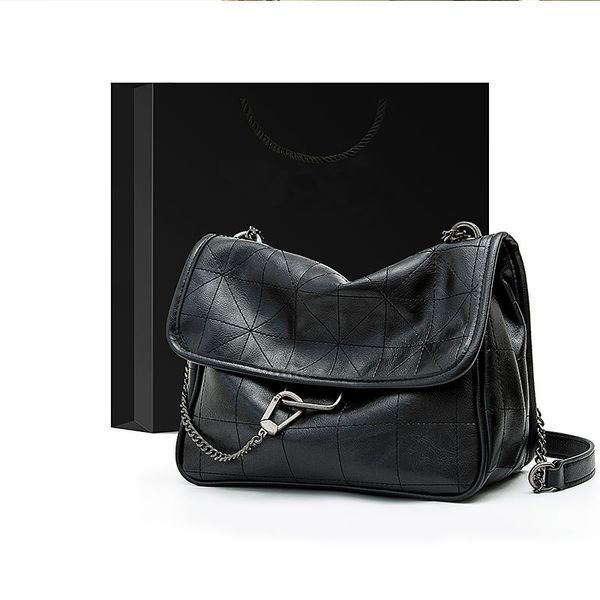 

luxury women bags designer solid color vintage shoulder bag leather chain flap crossbody bag 2020 women travel pouch