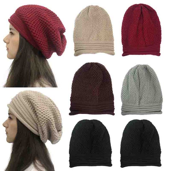 

1шт повседневный вязаная шапка мужчины зима теплая beanie шляпы для женщин мода solid color шерстяной bonnet hat unisex 2020 сложенные round, Blue;gray