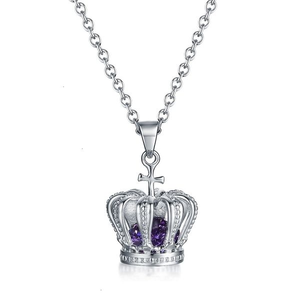 

s925 серебряное ожерелье корона hollow кулон все виды ювелирных изделий, Silver