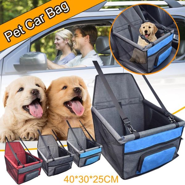 

travel pet dog seat 1pc car seat clip-on safety leash and zipper storage pocket outdoor pet dog bag j#26