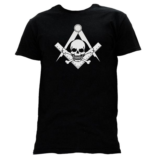 

masonic menwidowson skull square compass t-shirt summer short sleeves cotton t-shirt fashion