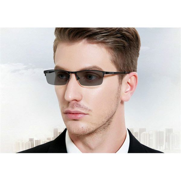 

sunglasses mincl/fashion brand design metal half frame sun pochromic lens reading glasses for men with box fml, White;black
