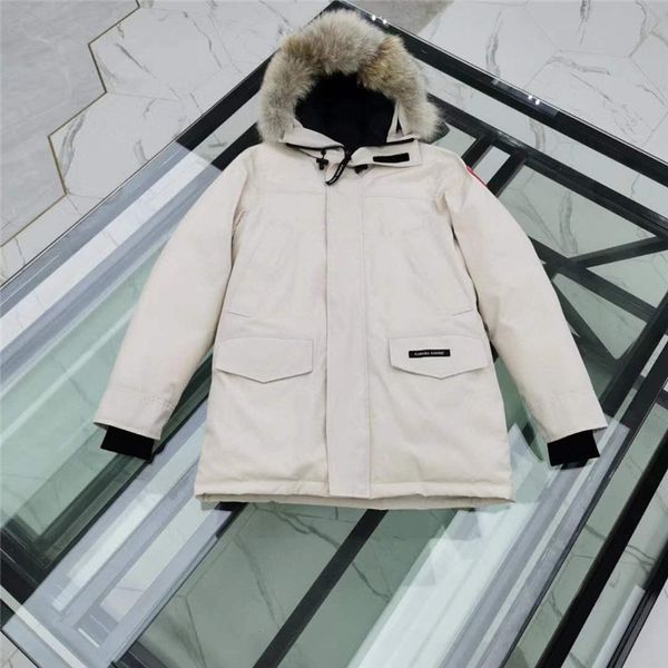 

13style марка mens пуховик ветер спецодежда верхняя одежда мода новый стиль parka вниз куртки утолщение дизайнер открытый теплая зима пальто, Black