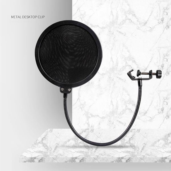 

condenser microphone mic suspension arm stand and table mounting clamp kit