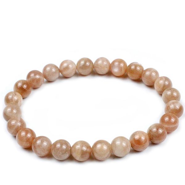 

orange carnelian sun stone bracelet&bangle women natural stone 6/8/10/12mm elastic rope jewelry dropship, Golden;silver