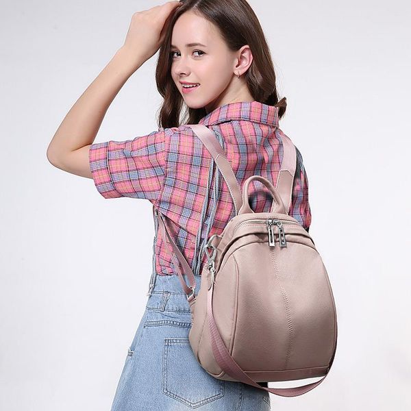 

backpack women girls bag xa400h backpack leather bagpack school for back bags 2020 mochila teenage fashion pu small travel utuvd bdehome