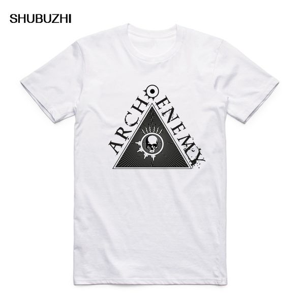 

мужчины печать рок-музыка тему заклятый враг логотип моды t shirt o-образным вырезом с коротким рукавом лето повседневный полиэстер футболку